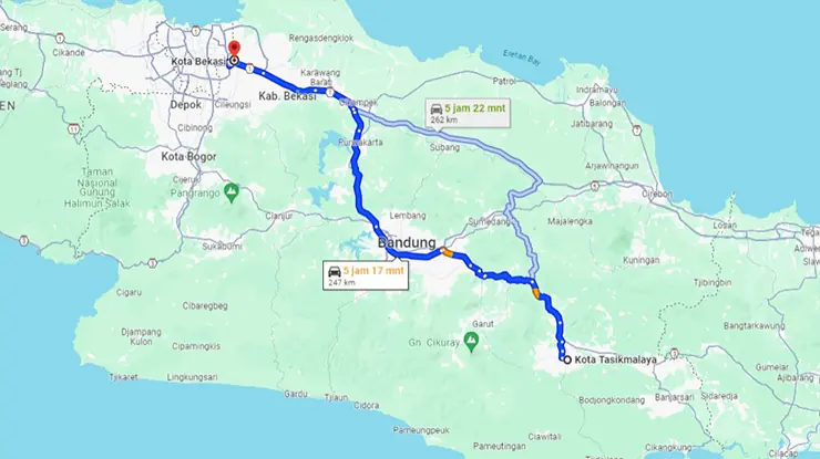 Jadwal Primajasa Tasikmalaya Bekasi