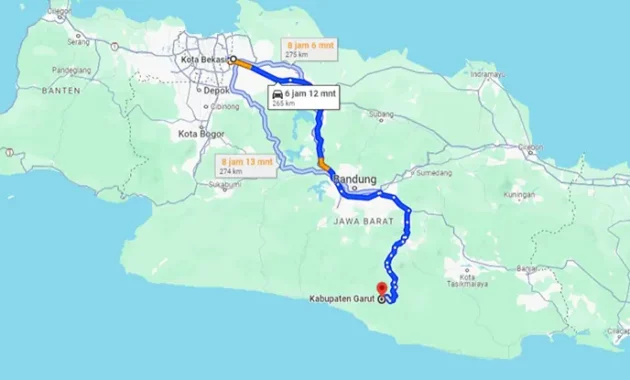 Rute Bus Bekasi Garut