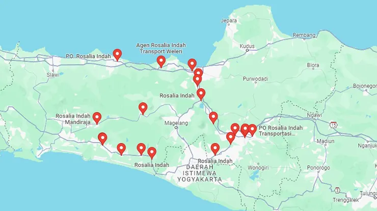 Agen Bus Rosalia Indah Jawa Tengah