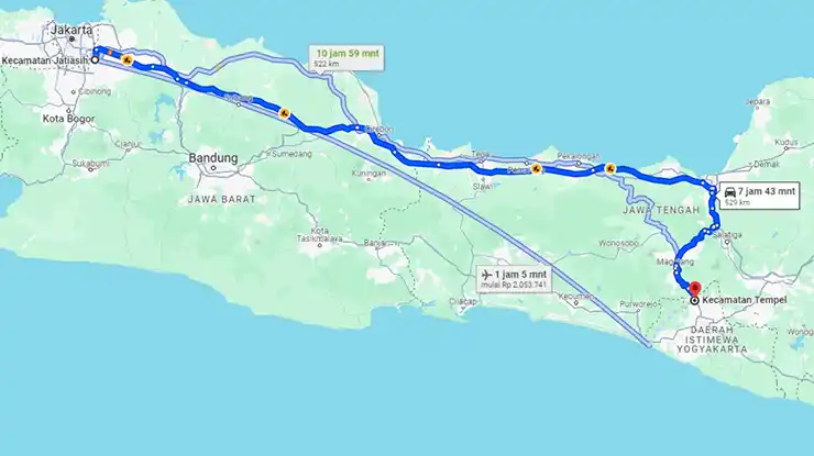 Rute Bus Rosalia Indah Jatiasih Tempel Sleman