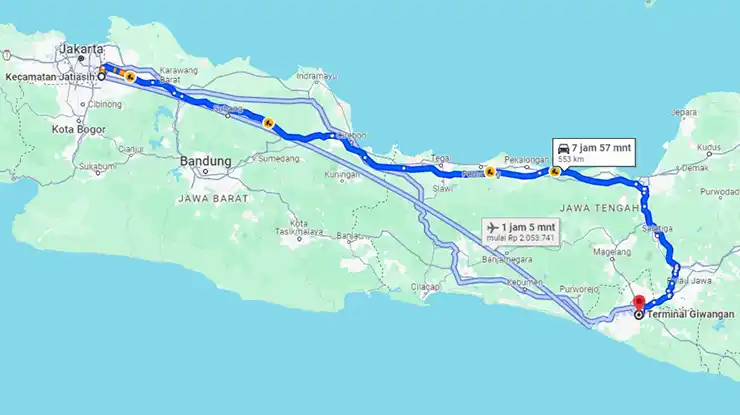 Rute Bus Rosalia Indah Jatiasih Terminal Giwangan