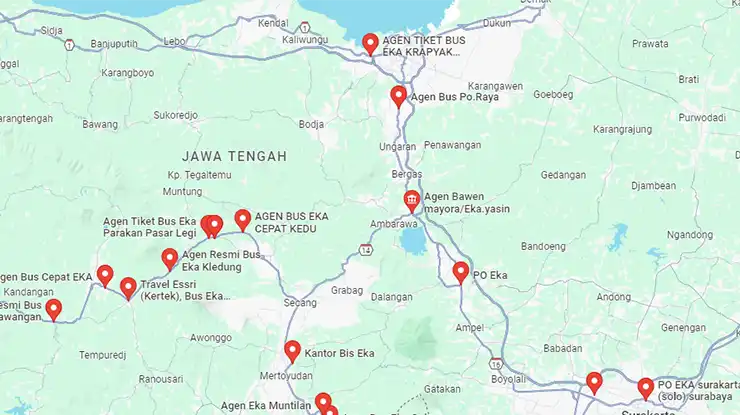 Agen Bus Eka Jawa Tengah