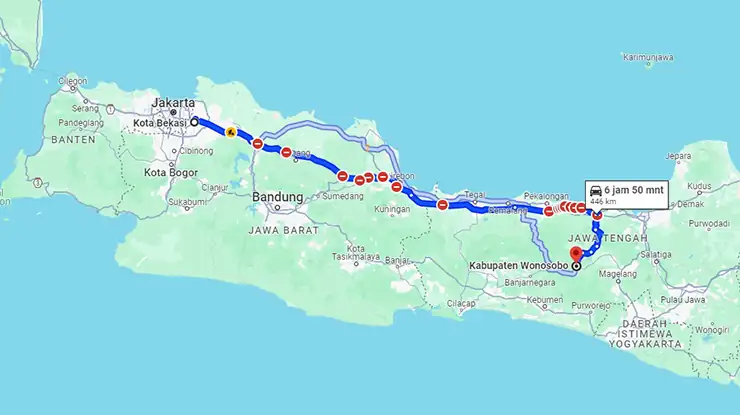 Bus Kupu Kupu Ayu Bekasi Wonosobo