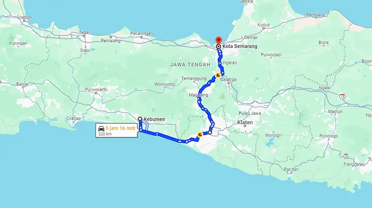 Rute Bus Efisiensi Kebumen Semarang