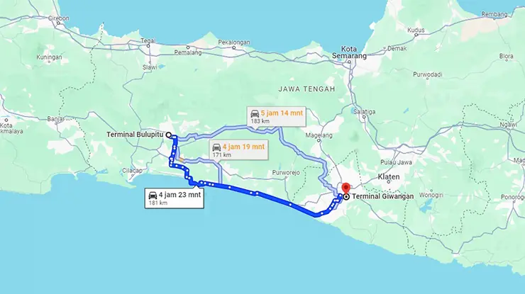 Rute Bus Efisiensi Purwokerto Jogja