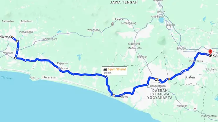 Rute Bus Efisiensi Purwokerto Solo