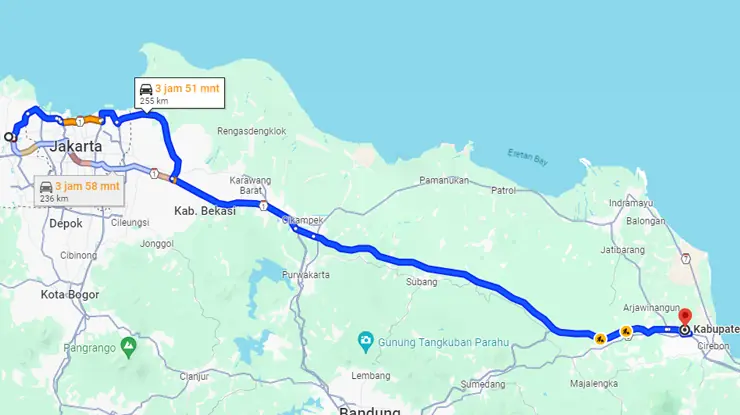 Rute Perjalanan Bus Sahabat Tangerang Cirebon