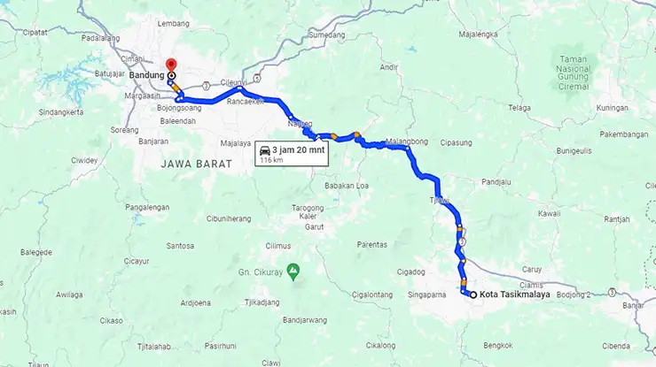 Rute Bus Budiman Tasik Bandung