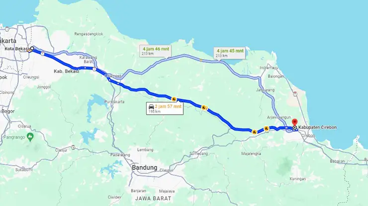 Rute Bus Primajasa Bekasi Cirebon