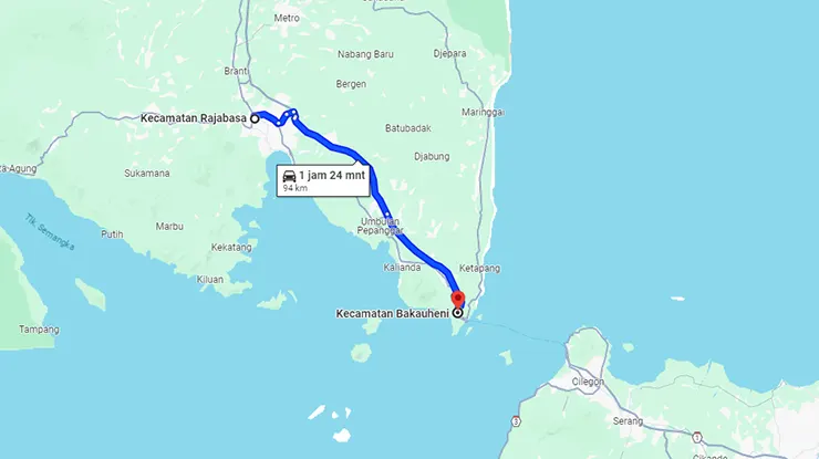 Rute Bus Puspa Jaya Rajabasa Bakauheni