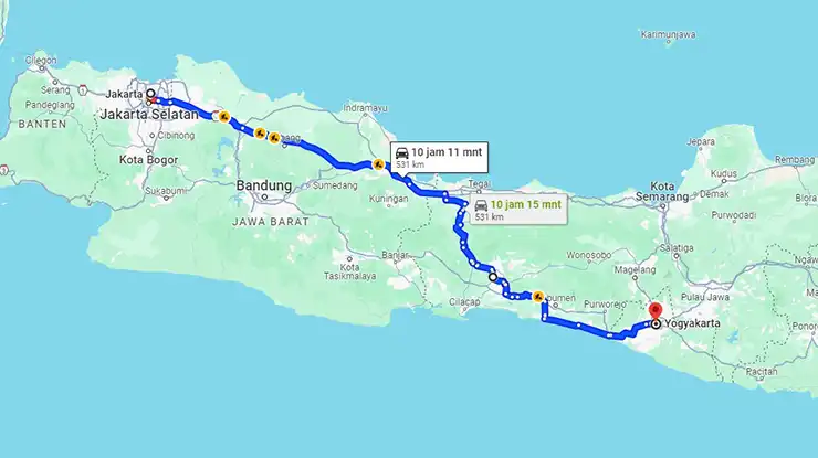 Rute Bus Tividi Jakarta Jogja