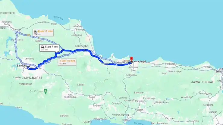 Rute Bus Goodwill Bandung Tegal