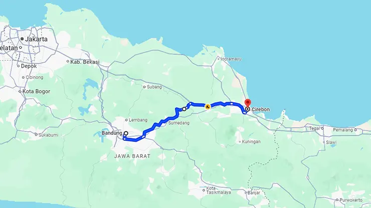 Rute Bus Primajasa Bandung Cirebon