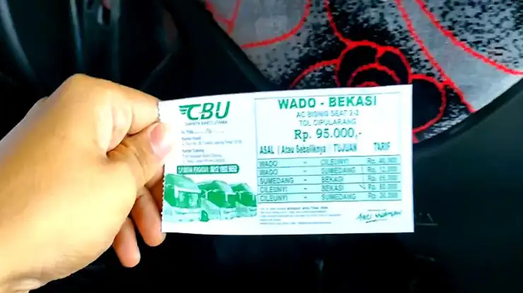 Cara Beli Tiket Bus CBU Bekasi Sumedang