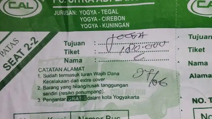 Cara Beli Tiket Bus Citra Adi Lancar Kuningan Jogja