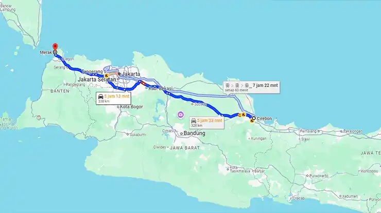 Rute Bus Sahabat Cirebon Merak